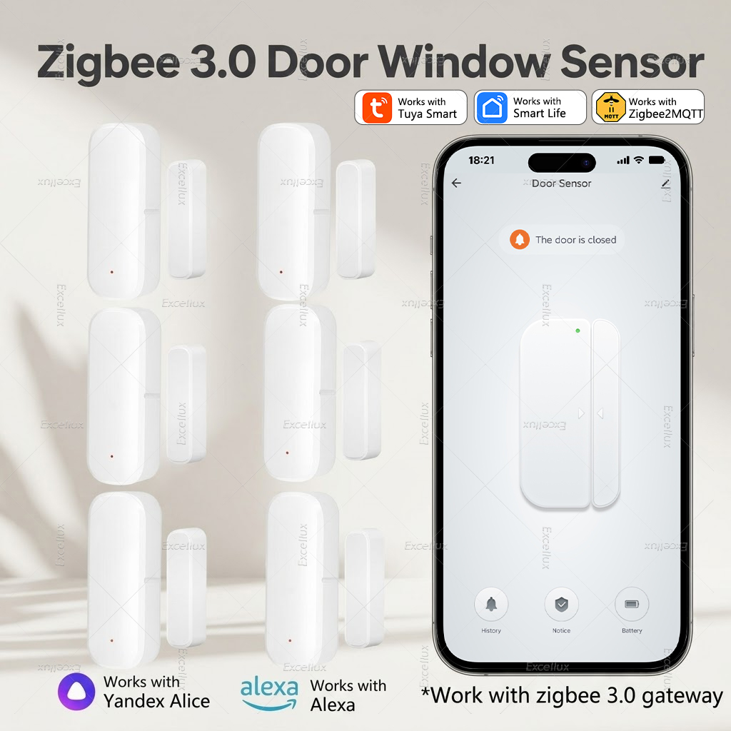 Zigbee Gateway - Tuya Zigbee 3.0 Kapı Sensörü Pencere