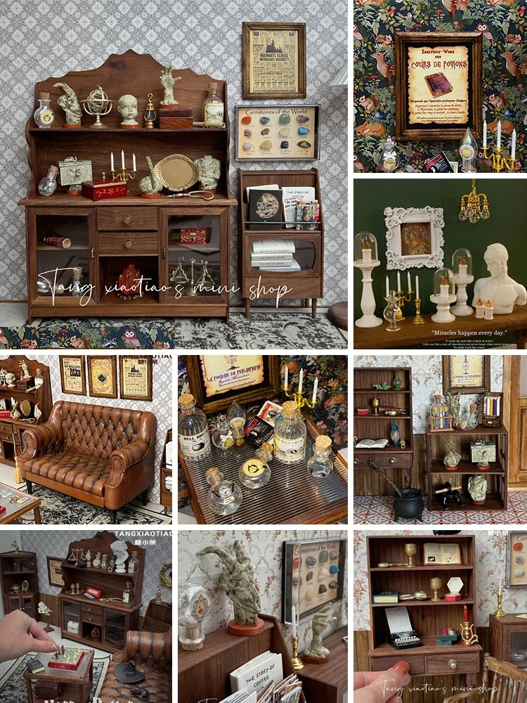 Smart Home Decor - Dollhouse Retro Dekorasyon Sihirli Ev Sahne
