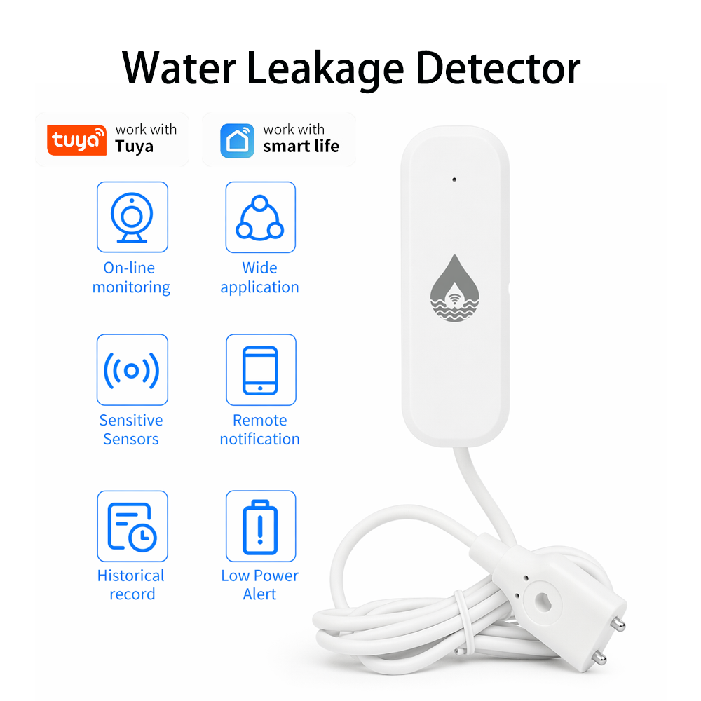 Smart Home Energy Monitor - YFK WiFi/Zigbee Su Kaçağı Alarm Sensörü