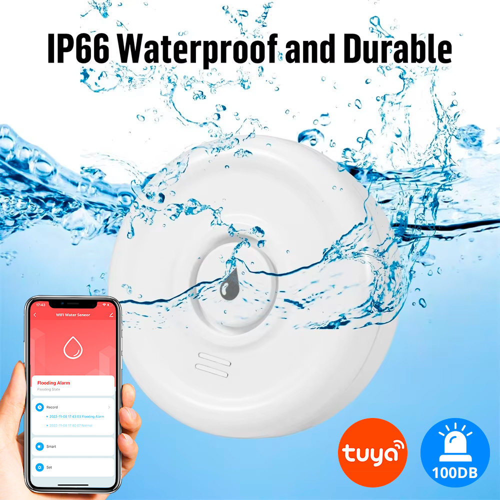 Wifi Water Leak Detector - KERUI Tuya Akıllı Yaşam WiFi Su