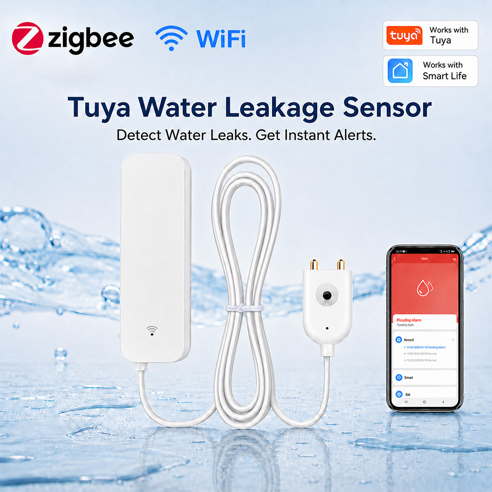 Wifi Water Leak Detector - ZigBee WiFi Su Kaçak Sensörü Sel