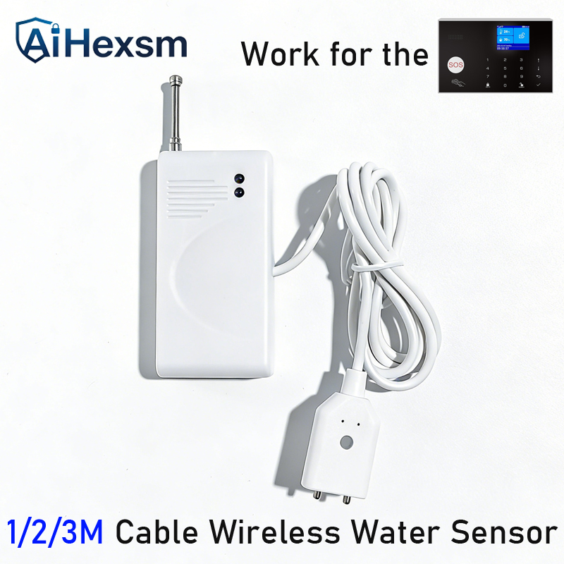 Wifi Water Leak Detector - 1/2/3 metre Kablosuz 433MHz Su Kaçağı