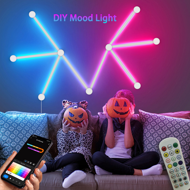 Smart Home Decor - Akıllı RGB Duvar Lambası, Müzik Partisi