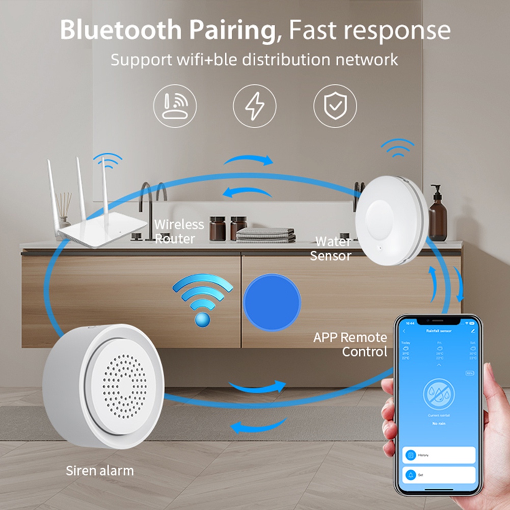 Wifi Water Leak Detector - PHILE-Ev Otomasyonu Wifi Su Kaçak Sensörü