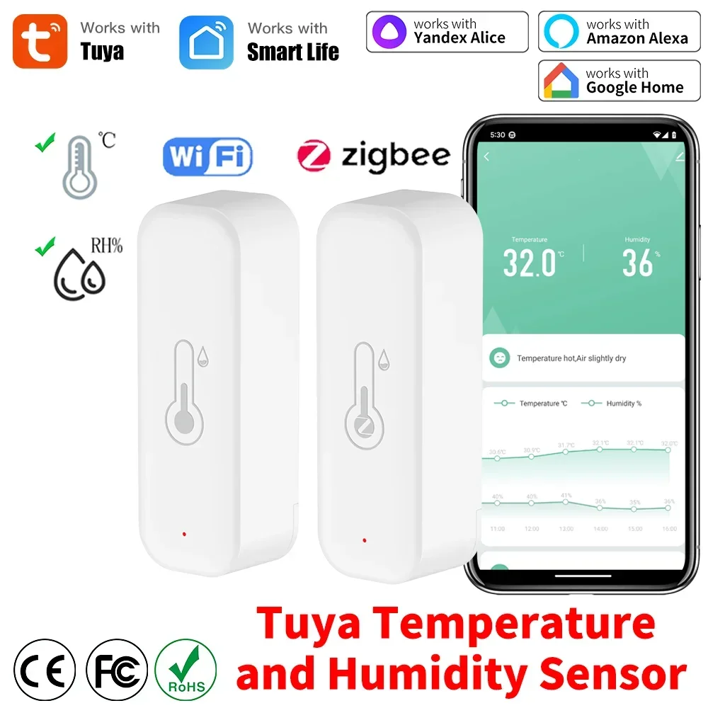 Smart Home Zigbee 3.0 - Tuya WiFi Zigbee 3.0 Sıcaklık ve