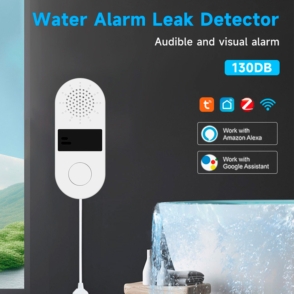 Wifi Water Leak Detector - Tuya Wifi su kaçağı dedektörü ses