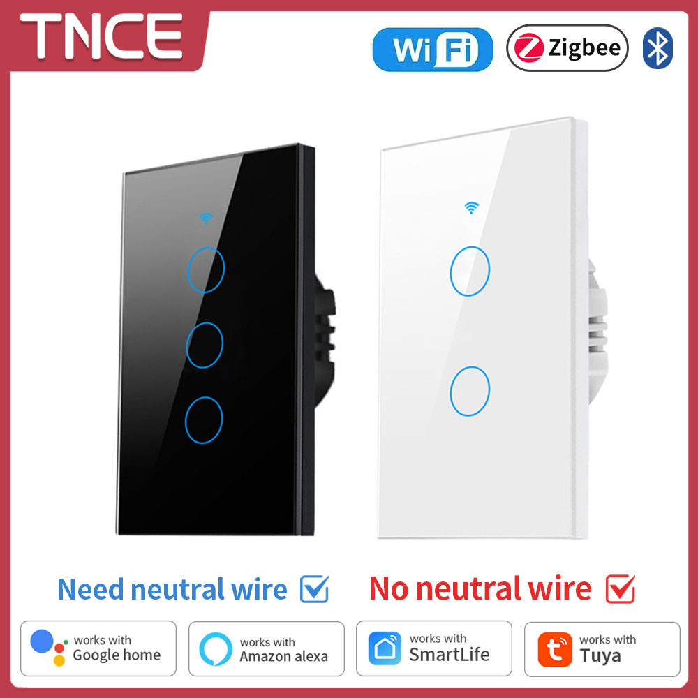 Smart Home Alexa - TNCE Tuya WiFi/Zigbee akıllı işık anahtarı,