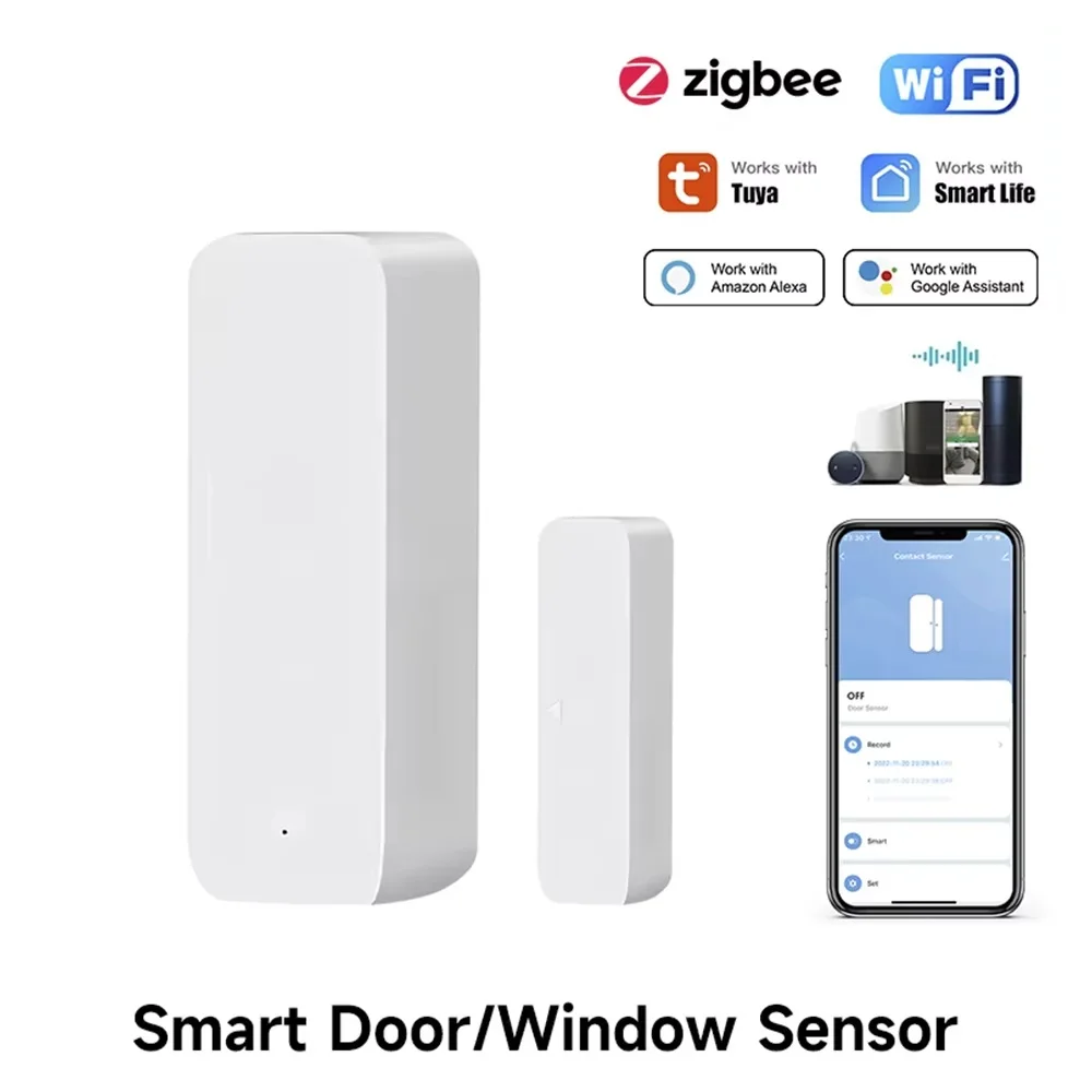 Zigbee Gateway - Tuya Zigbee/WiFi Manyetik Kapı Pencere Sensörü