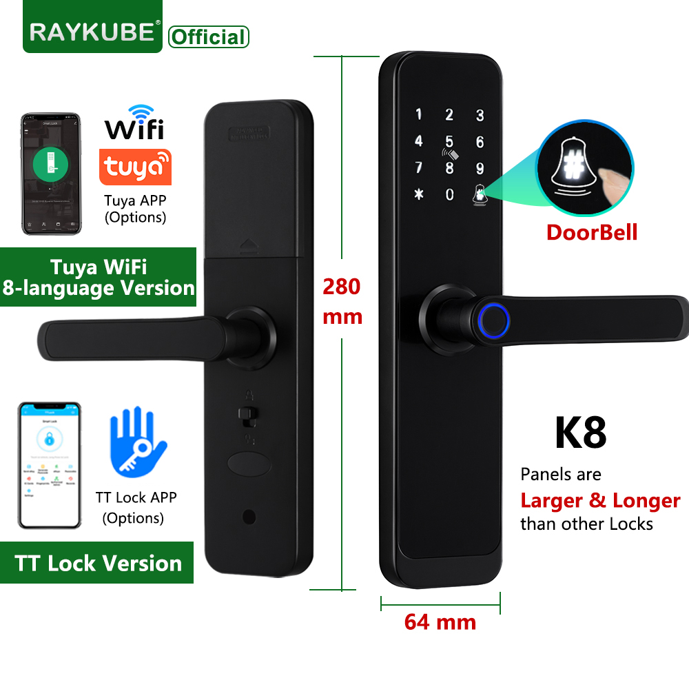 Smart Home Keyestudio - RAYKUBE K8 Akıllı Kapı Kilidi TTlock