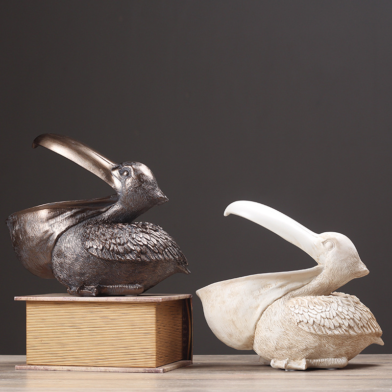Pelican kuş figürlü süs Retro  - Smart Home Decor incelemesi ve fiyatı