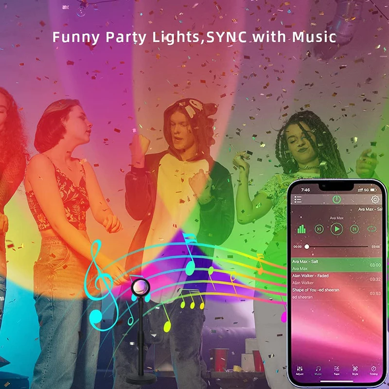 Akıllı LED Sunset lamba renkli - Smart Home Decor incelemesi ve fiyatı