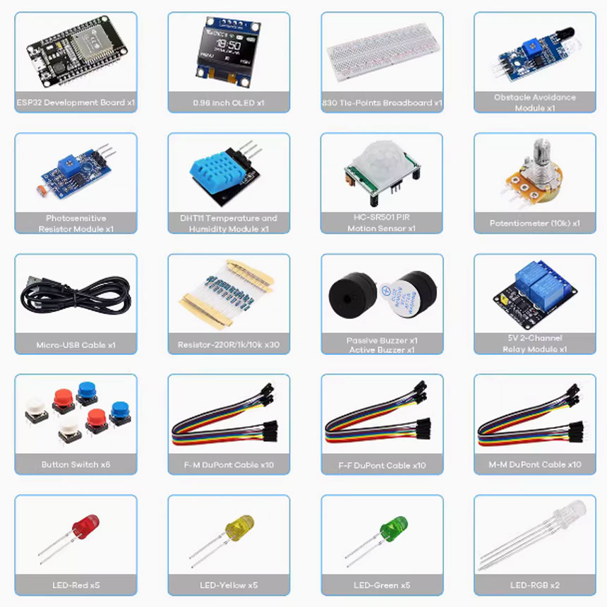 Projeler için Creator Kit, esp - Smart Home Keyestudio incelemesi ve fiyatı