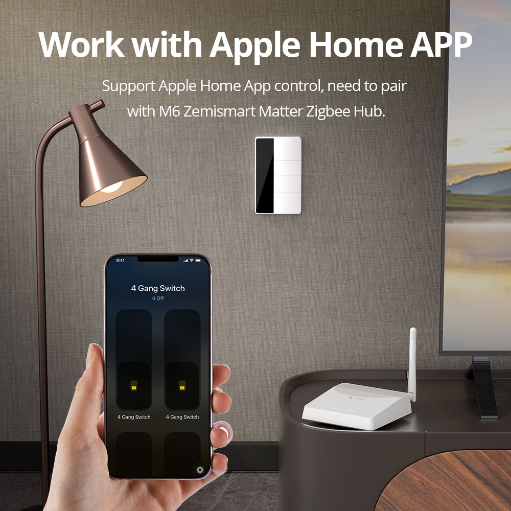 1234 Gang US Tipi Zigbee Basma - Zigbee Gateway incelemesi ve fiyatı
