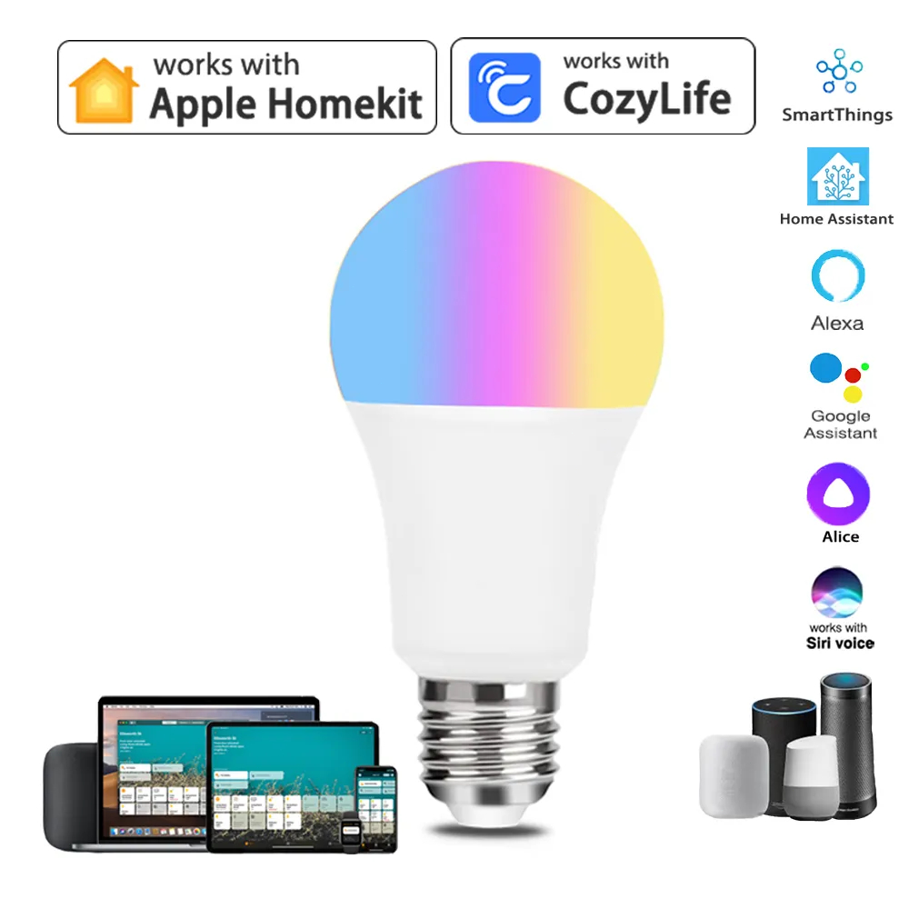 9W WiFi Homekit işık lambası E - Alexa Compatible Bulb incelemesi ve fiyatı