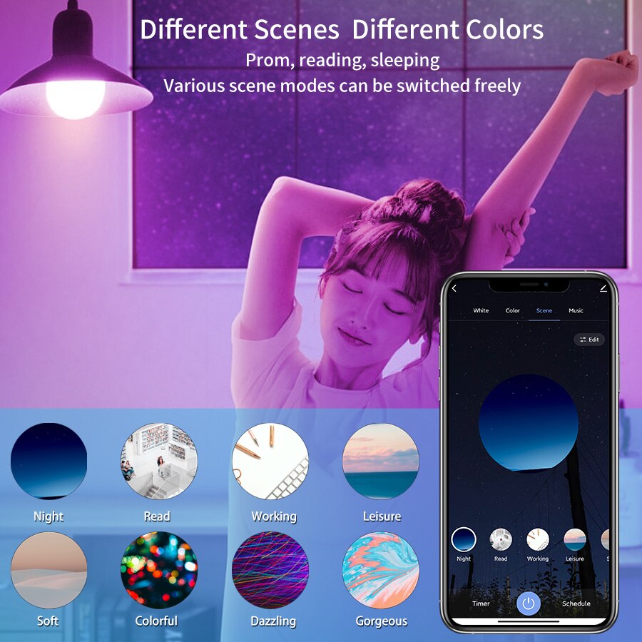 E27 WiFi Akıllı LED Ampul RGBC - Alexa Compatible Bulb incelemesi ve fiyatı