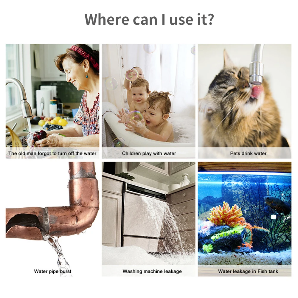 Tuya WiFi Zigbee Su Sensörü Ak - Wifi Water Leak Detector incelemesi ve fiyatı