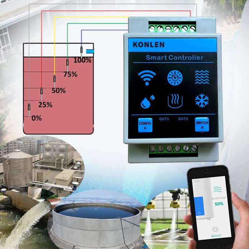KONLEN Tuya Su Seviyesi Sensör - Wifi Water Leak Detector incelemesi ve fiyatı