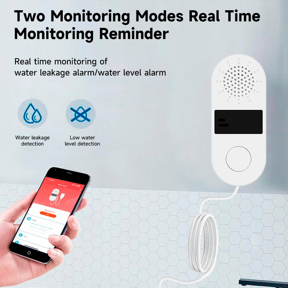 Tuya Wifi su kaçağı dedektörü  - Wifi Water Leak Detector incelemesi ve fiyatı
