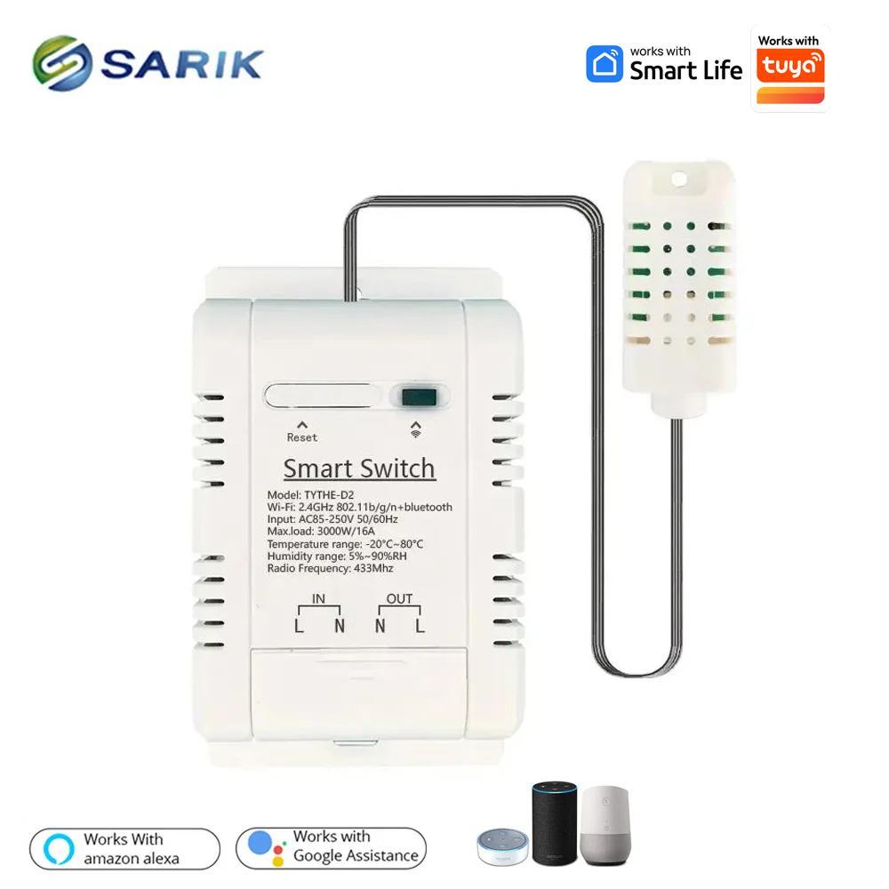 Tuya 16A 3000W WiFi Termostat  - Smart Home Energy Monitor incelemesi ve fiyatı
