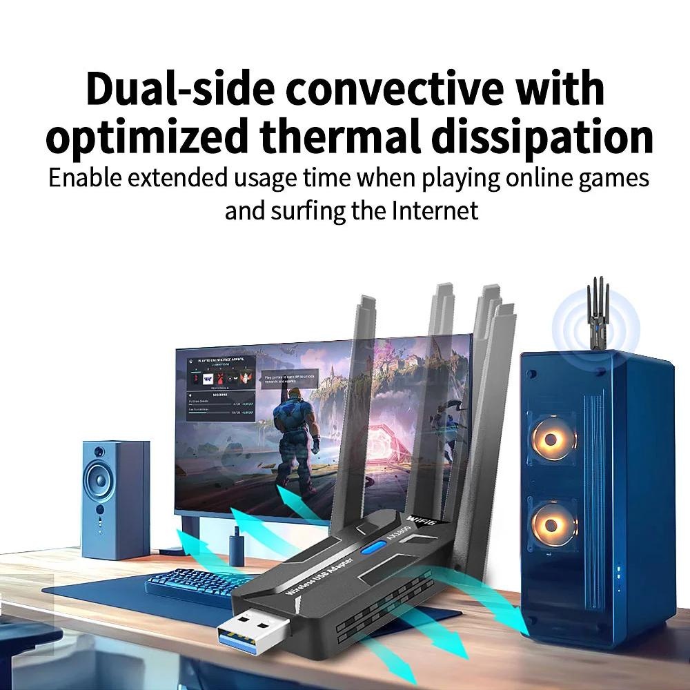 WiFi 6 USB 3.0 Adaptör 1800 Mb - Smart Home For Pc incelemesi ve fiyatı