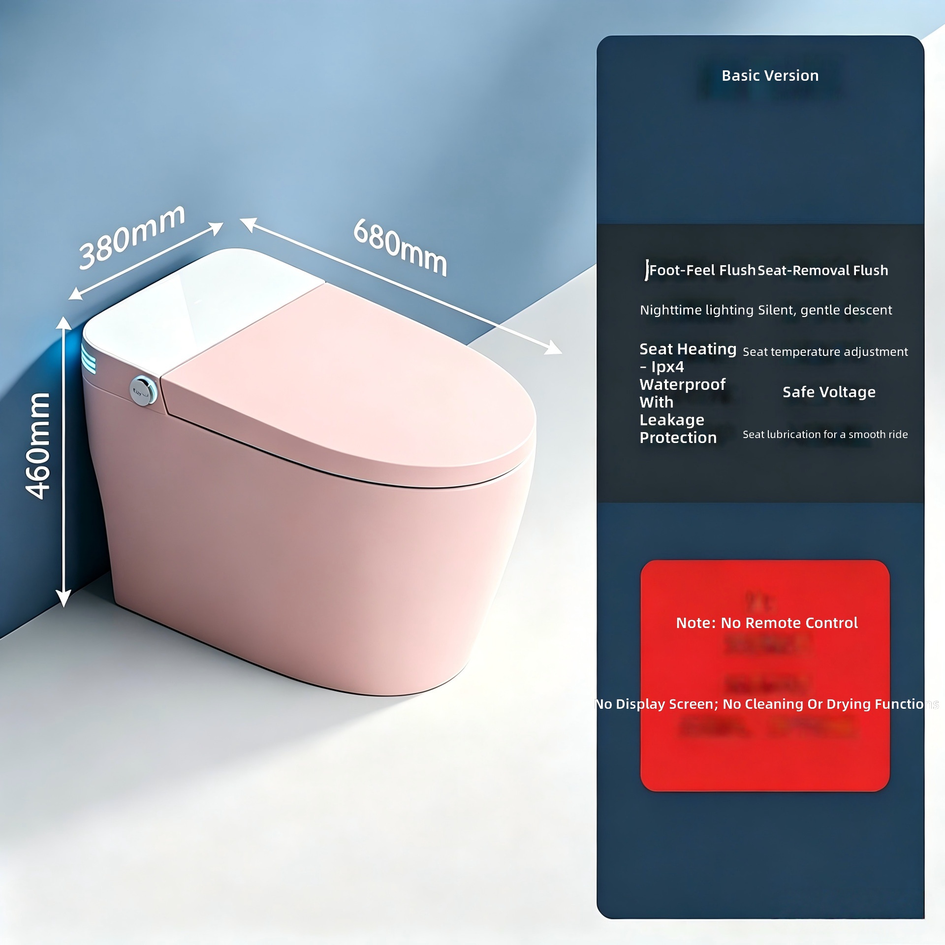 Akıllı Tuvalet, Pembe, Hepsi B - Smart Home Hotel incelemesi ve fiyatı